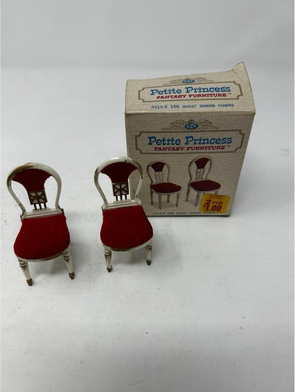 Petite Princess Fantasy Furniture Palace Guest Dining Chairs VINTAGE IDEAL 150